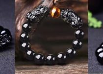 Magic Wealth & Success Obsidian Tiger Eye Pixiu Bracelet